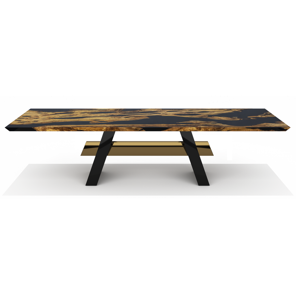 Black Erigone Olive Wood Dining Table - ARDITI COLLECTION®