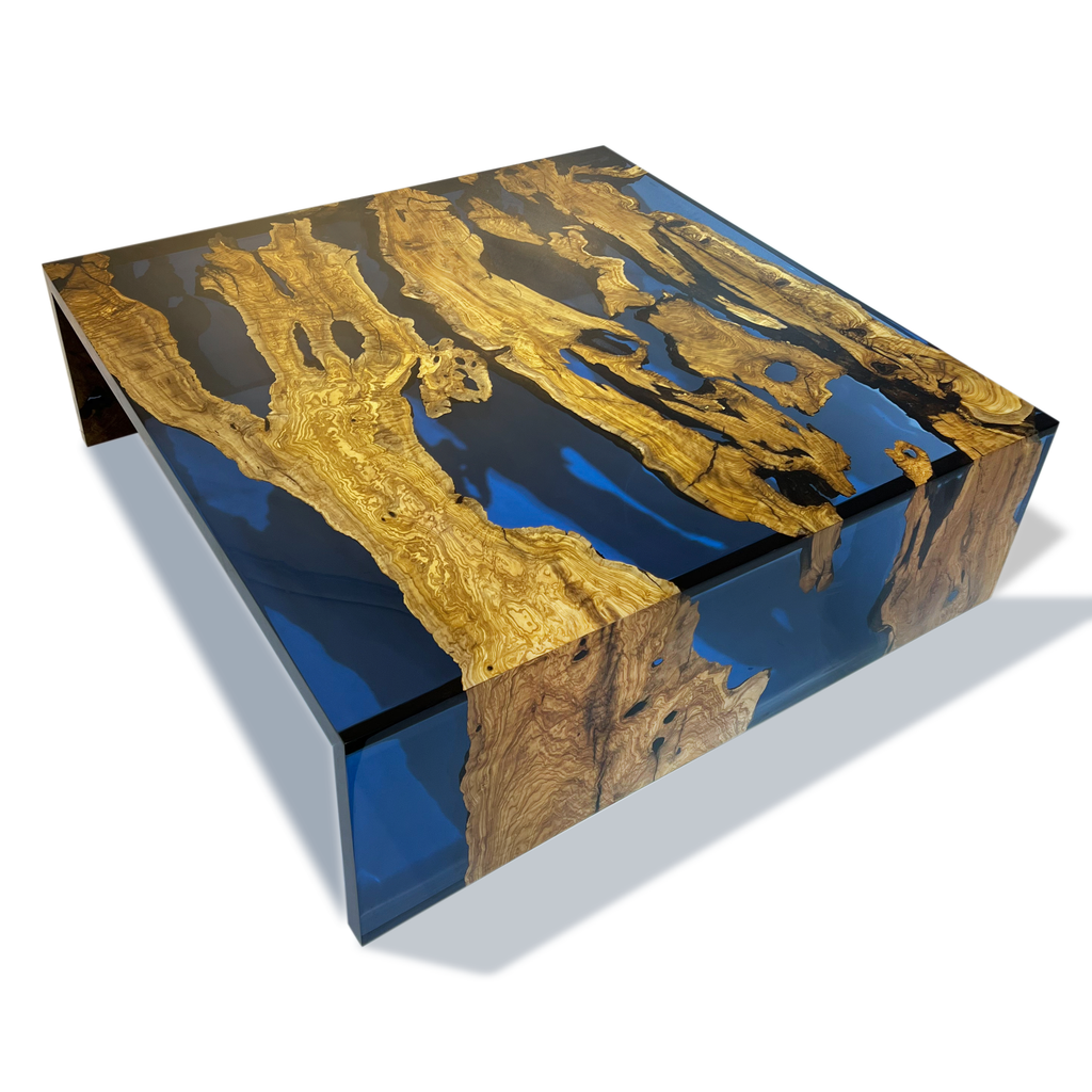 Blue Waterfall Olive Coffee Table - ARDITI COLLECTION®