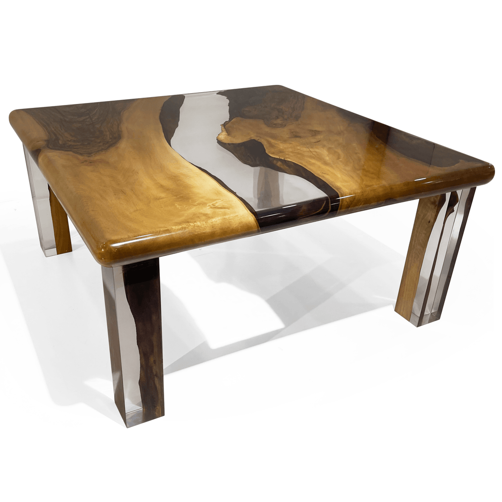 Camene Walnut Wood Square Coffee Table - ARDITI COLLECTION®