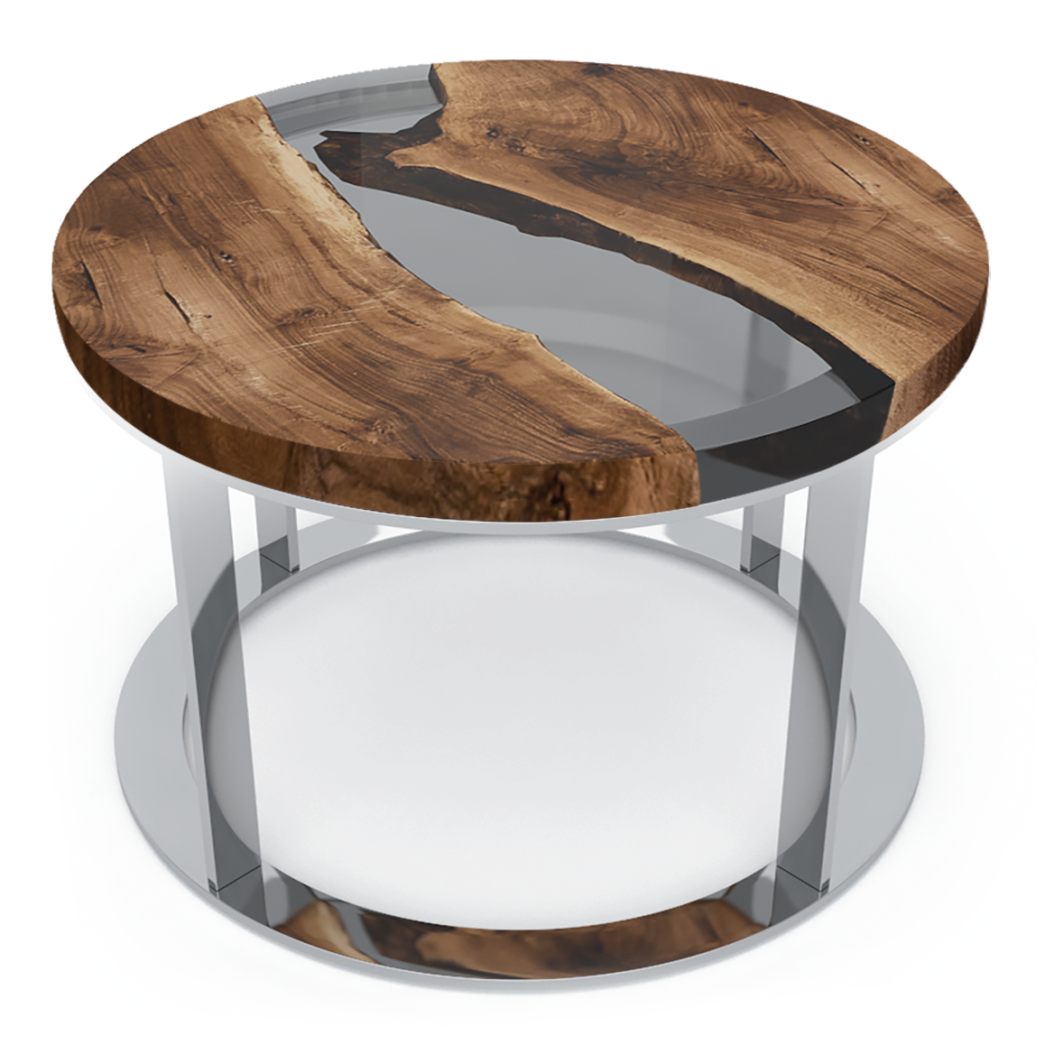 Dodona Walnut Wood River Coffee Table