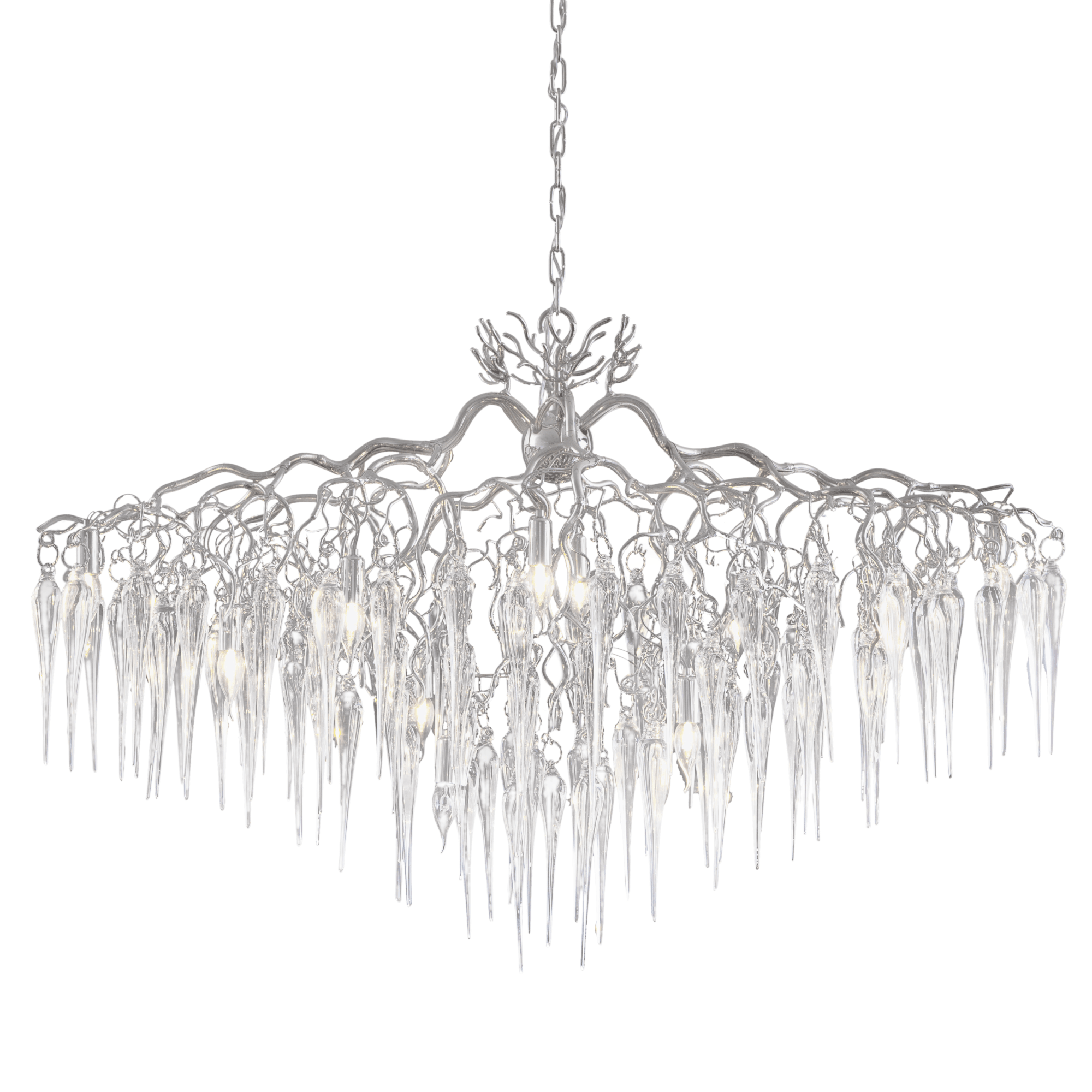 Hollywood Icicles Chandelier Oval