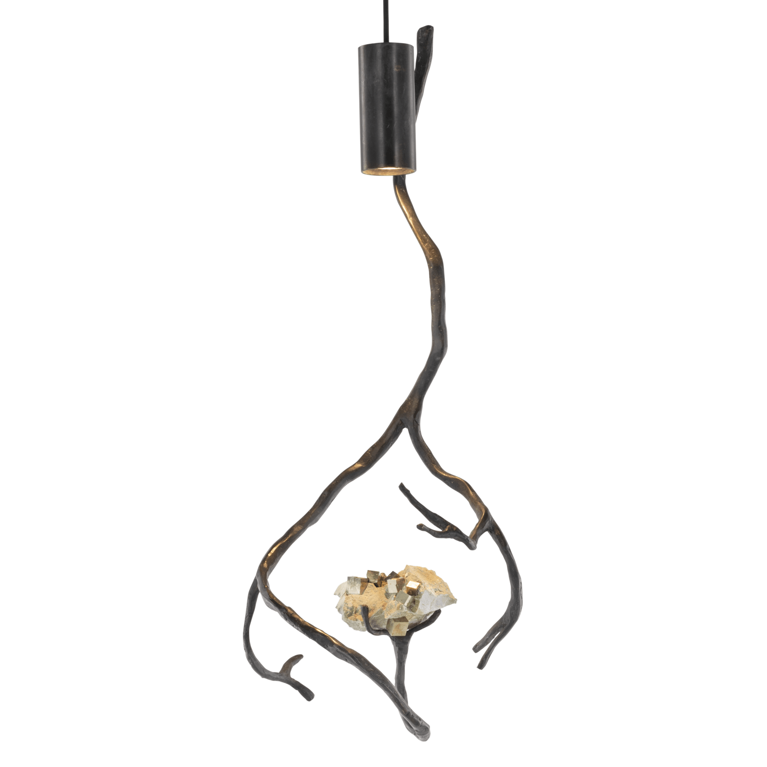 Orpheus Pyrite Hanging Lamp